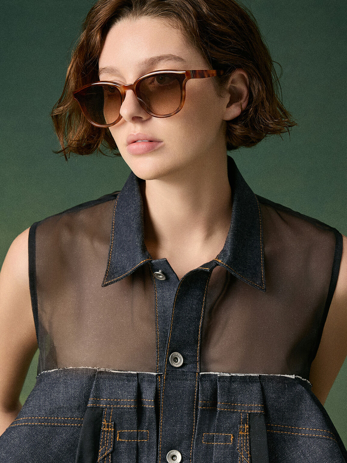 Violette バイオレット オーバルサングラス - テンダーシェル