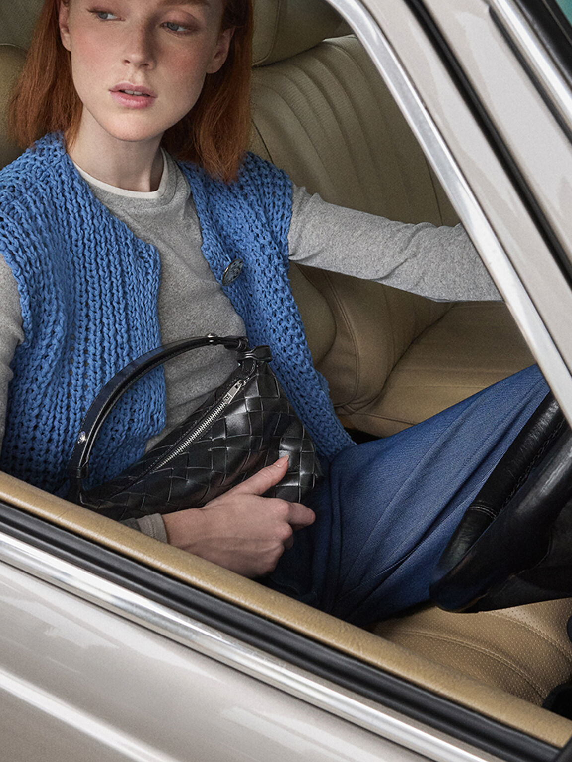 Ivette イヴェット ウーブンショルダーバッグ - ノワール | CHARLES