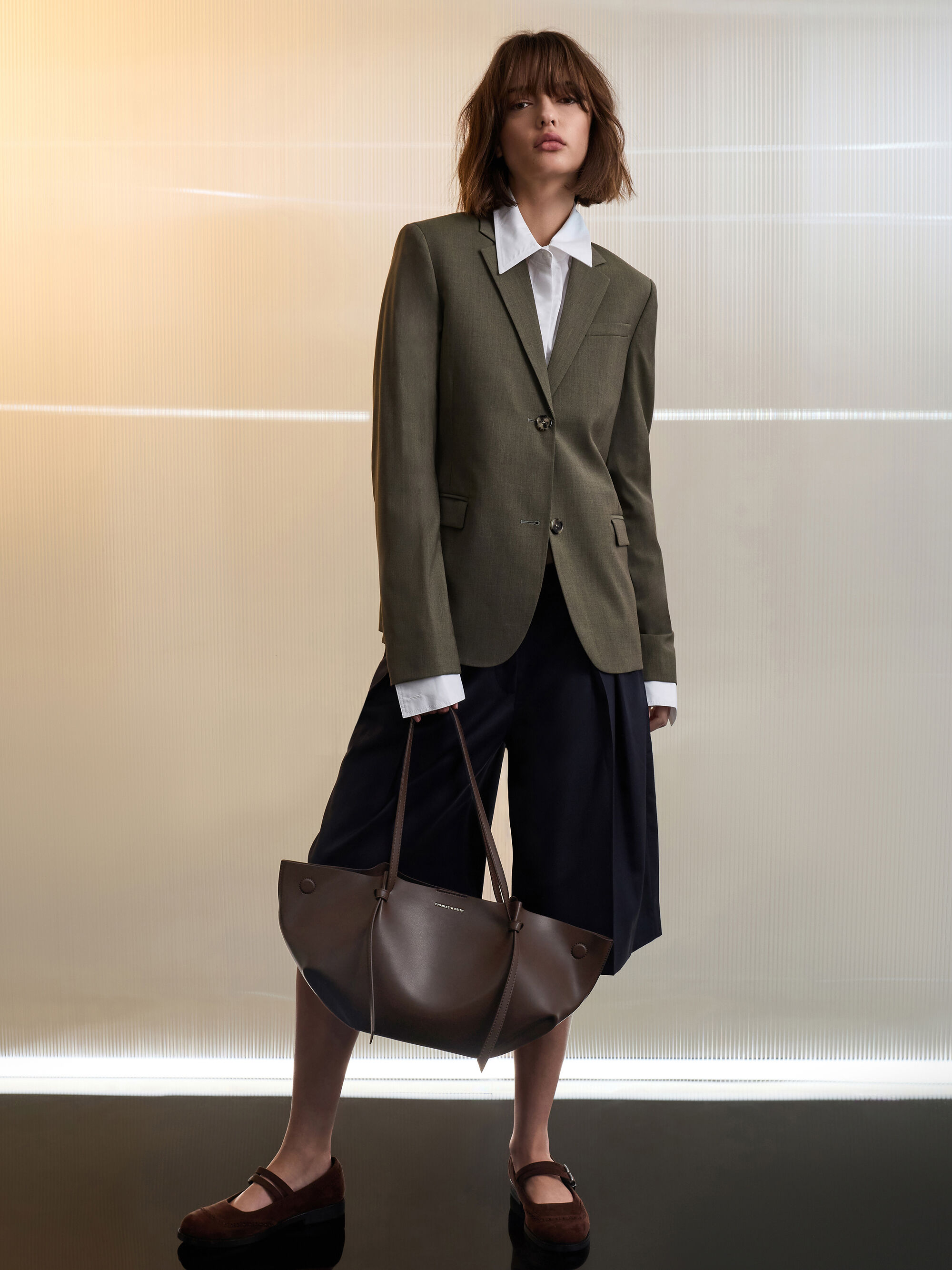 Calla カルラ トートバッグ - エスプレッソブラウン | CHARLES & KEITH