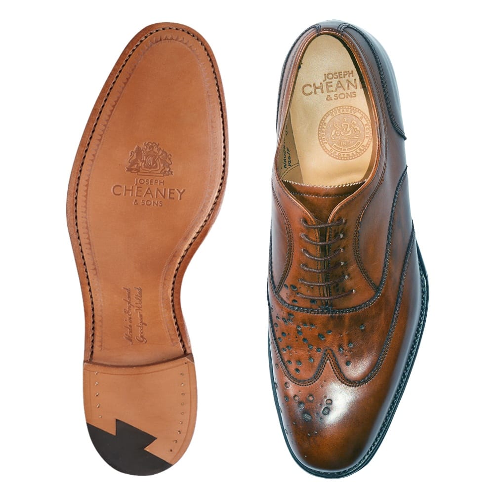 Cheaney Naughton | Conker Buckshot Brogue | Made in England