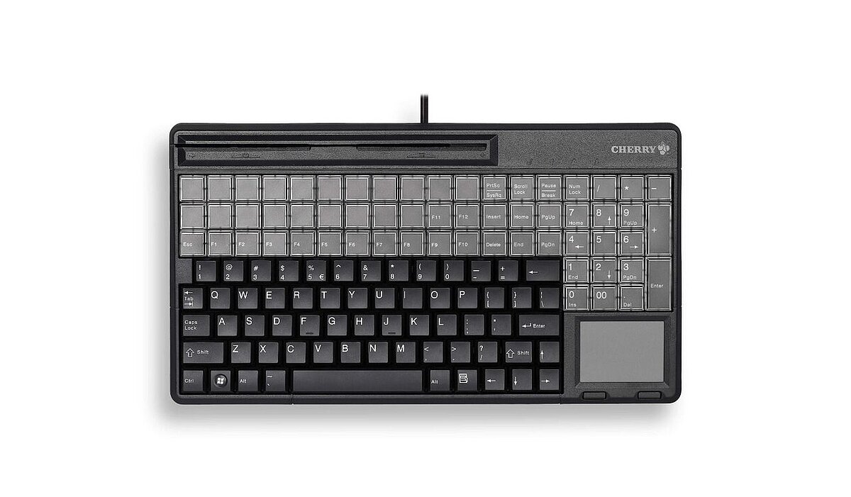 CHERRY G86-61411 | Keyboard with magnetic card terminal and
