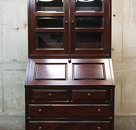 松本民芸家具】松民 ライティングビューロー ブックケース 本棚 デスク