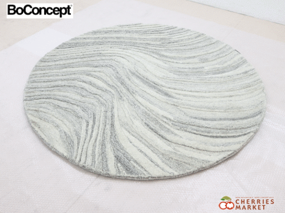 BoConcept】ボーコンセプト FURROW ラウンド/円形 ラグ/カーペット
