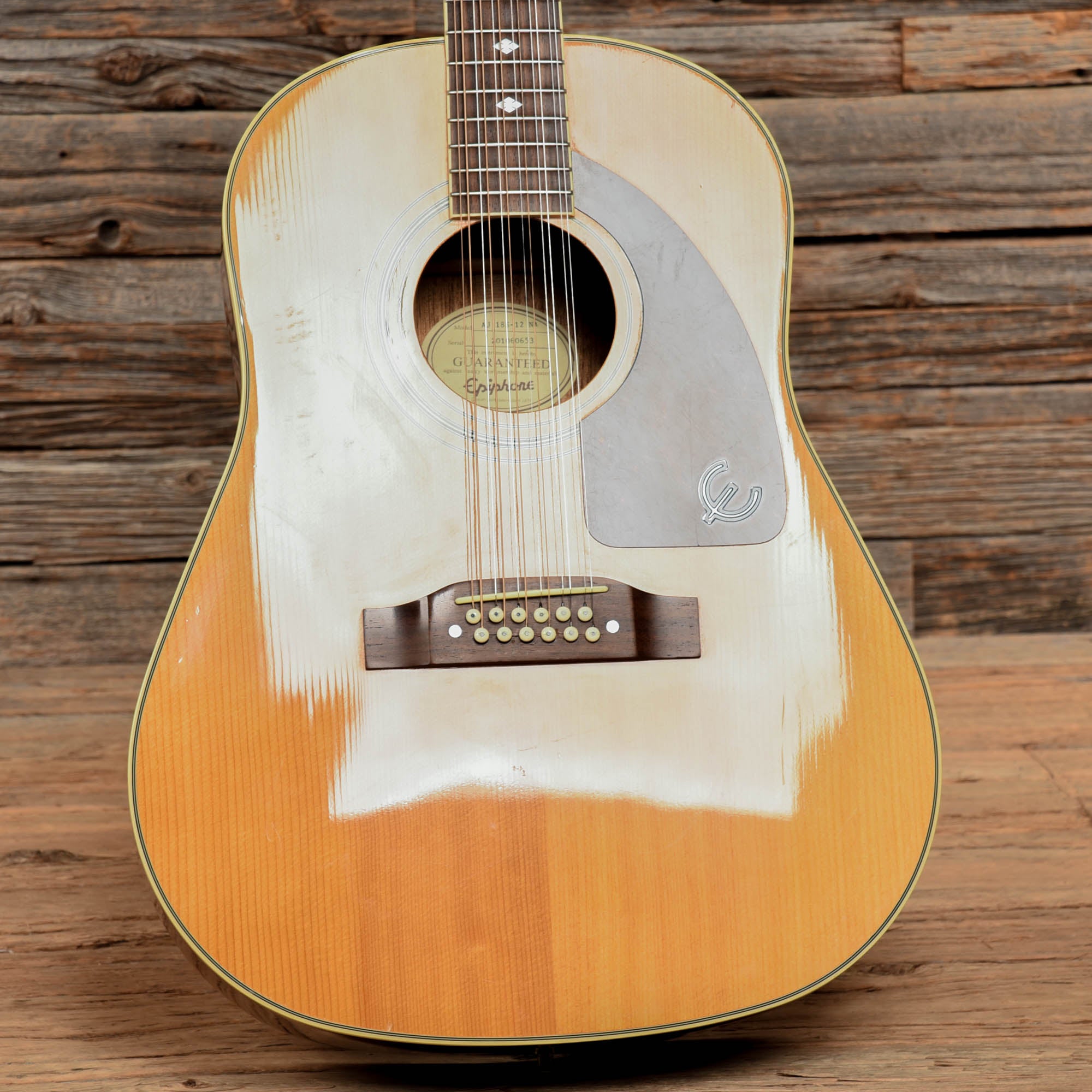 Epiphone AJ-18S 12-String Natural – Chicago Music Exchange