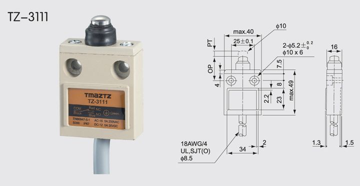 TZ-3111 Waterproof Limit Switch Manufacturer TMAZTZ Electric