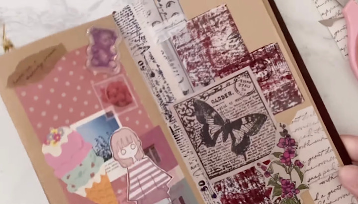 縛りコラージュ】クリアスタンプだけでコラージュしてみた | chirico