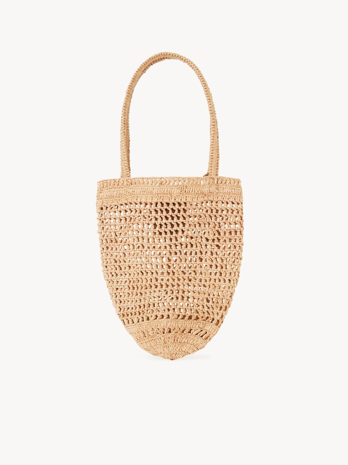 Small Summer Banana tote bag in raffia Beige - Chloé