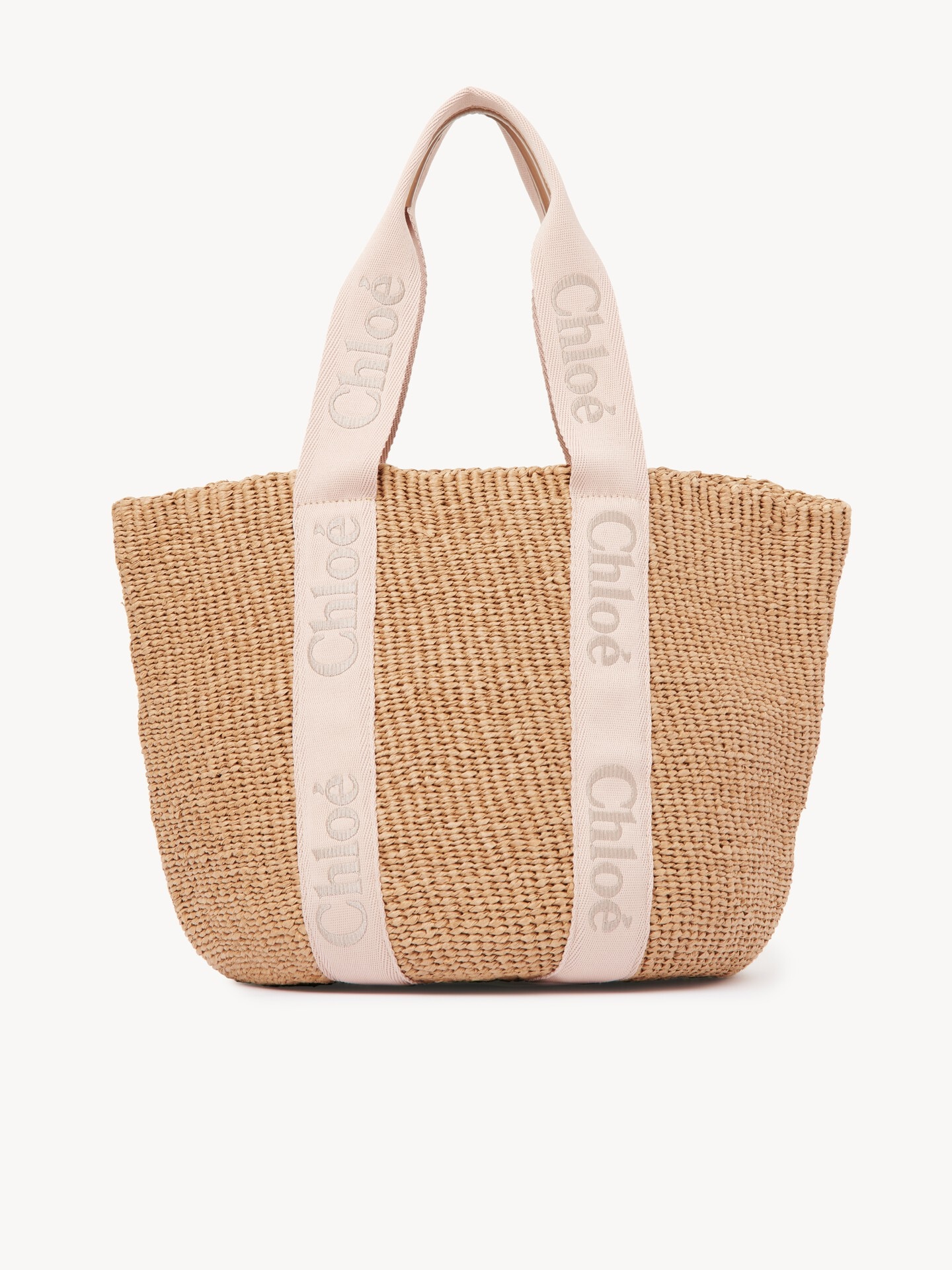 Large Woody basket in natural fibers Brown - Chloé