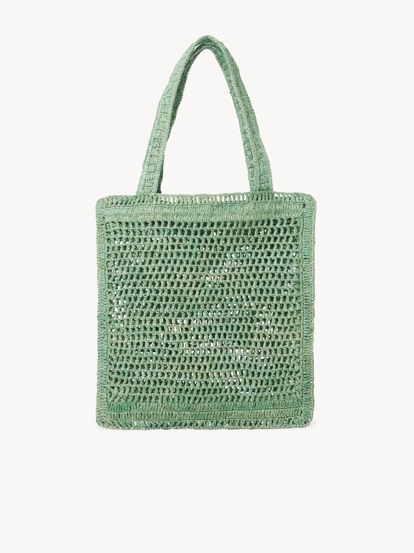Summer Banana tote bag in raffia Green - Chloé