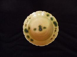 織部 菊小皿 銘々皿 大島久興 5枚 織部 菊小皿 銘々皿 大島久興 5枚