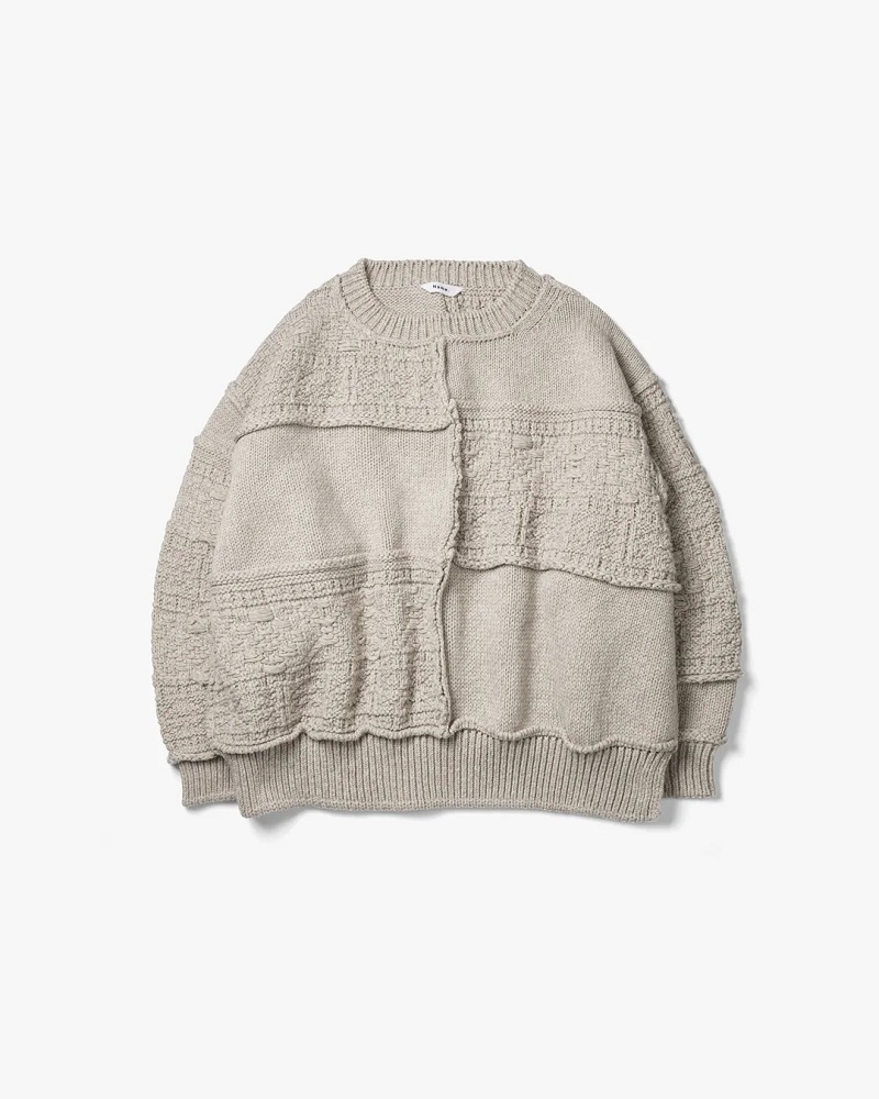 Name.】PATCHWORK KNIT SWEATER | CIENTO BLOG