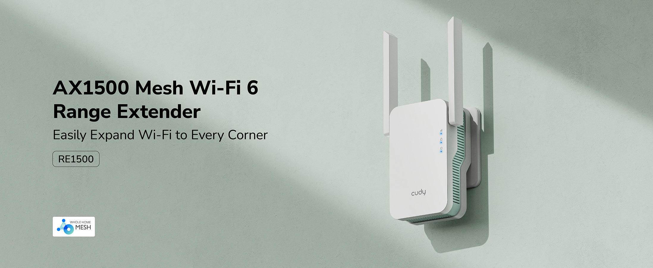 AX1500 Mesh Wi-Fi 6 Range Extender, RE1500 1.0 – Cudy