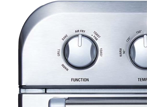 大型ファンを搭載したクイジナートのオーブントースター「エアフライ