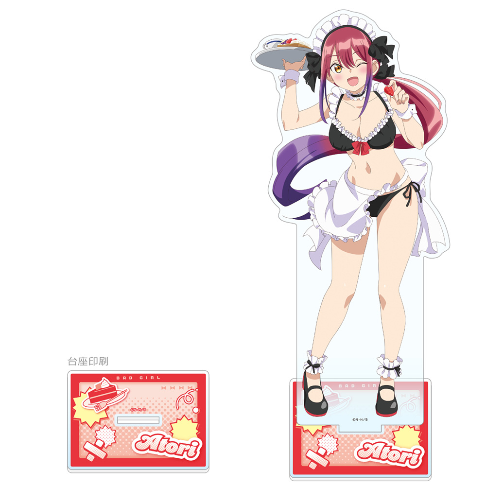 ばっどがーる]描き下ろし特大アクリルスタンド（水鳥亜鳥／メイド水着）