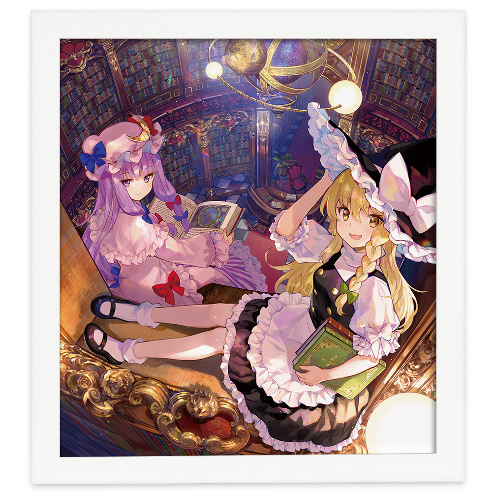 東方Project]藤ちょこ先生描き下ろし複製原画（霧雨魔理沙＆パチュリー