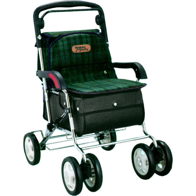 ウォーキングステッキキャスター（杖立て付） 幸和製作所 301 商品詳細