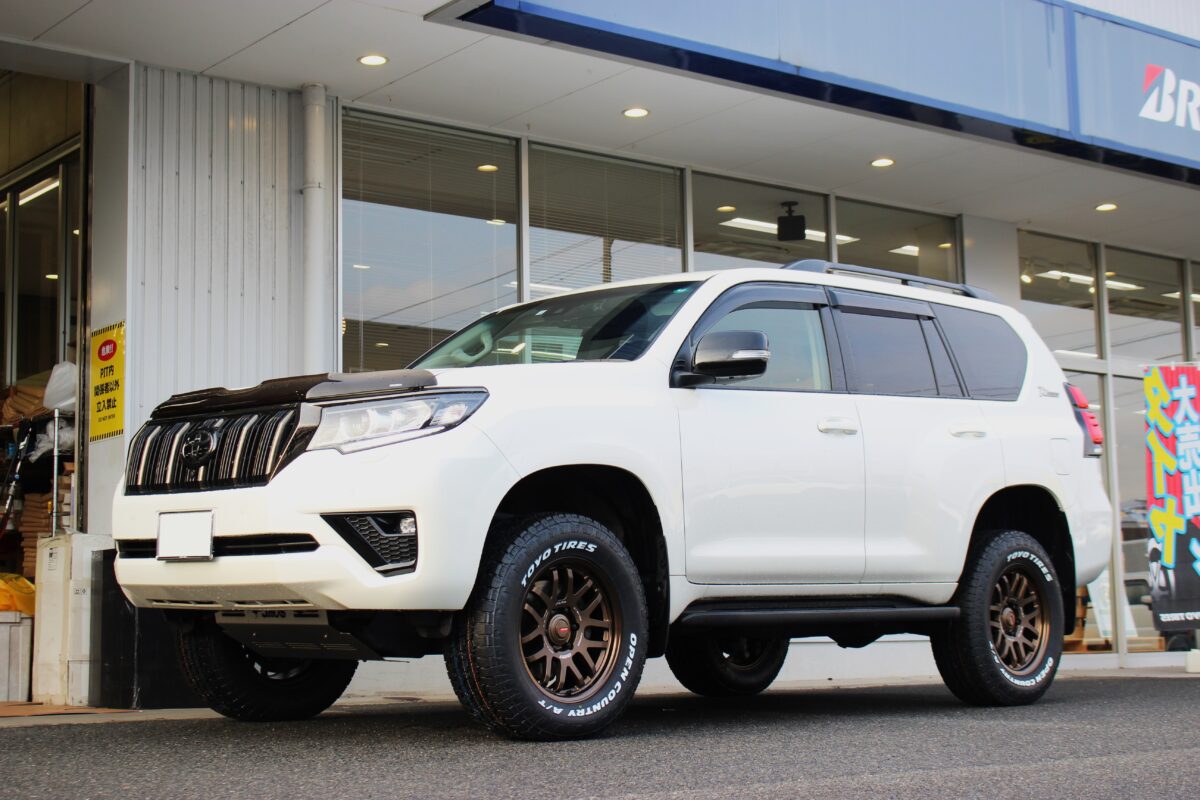 プラド150後期をカスタム！！RAYSのALAP07Xの18インチを装着しました