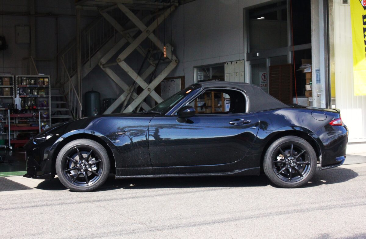 NDロードスターの車高を下げる。HKSハイパーマックスS x オートエクゼ