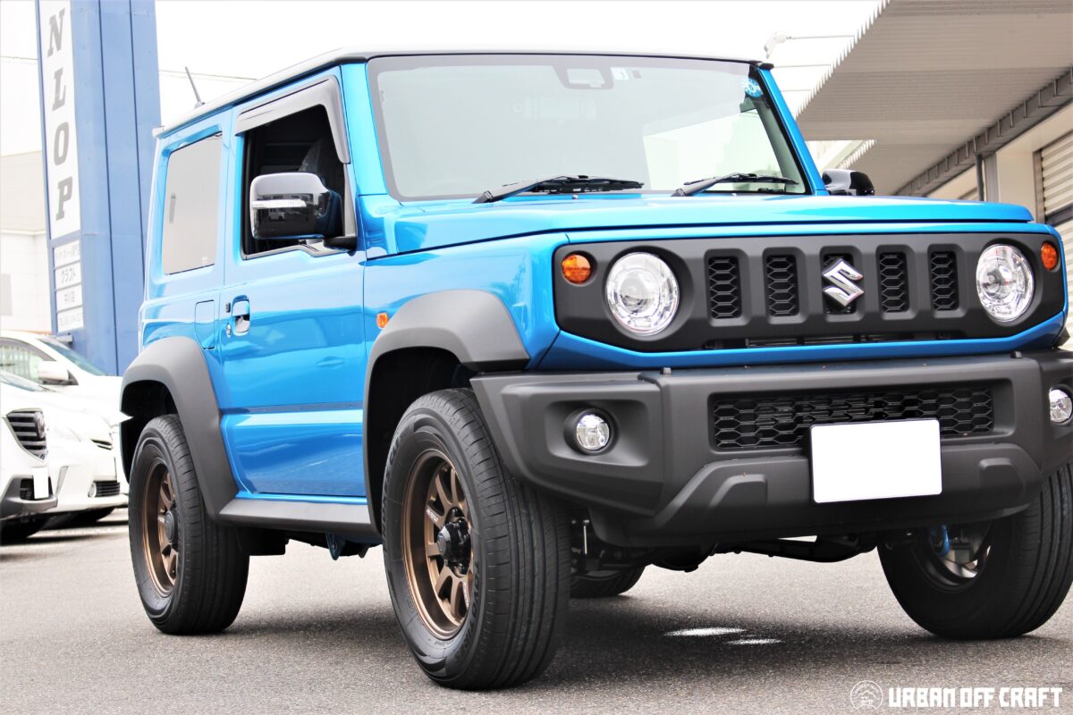 JB74 ジムニーシエラ】 RAYS 鍛造 A・LAP-J 16インチ装着。ディープ