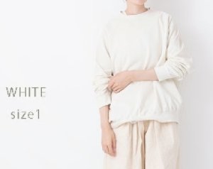 Veritecoeur 裏毛スウェット カラー；WHITE ST-151 Veritecoeur