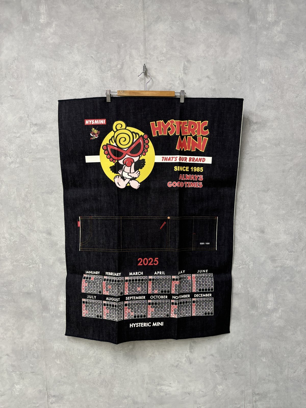 2025ヒステリックミニ デニムカレンダー 14780926 HYSTERIC MINI