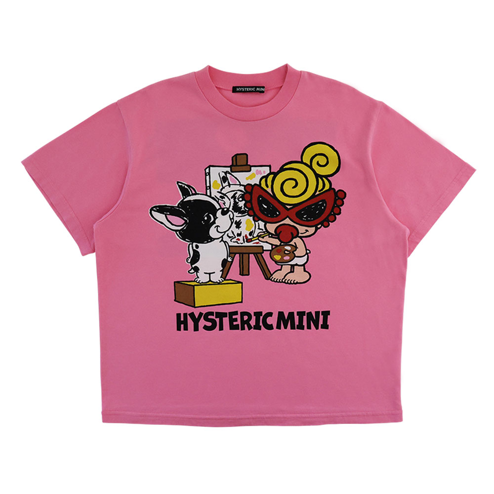 Hystericmini MINI&J's BEST MEMORIES BIG Tシャツ 25；ピンク