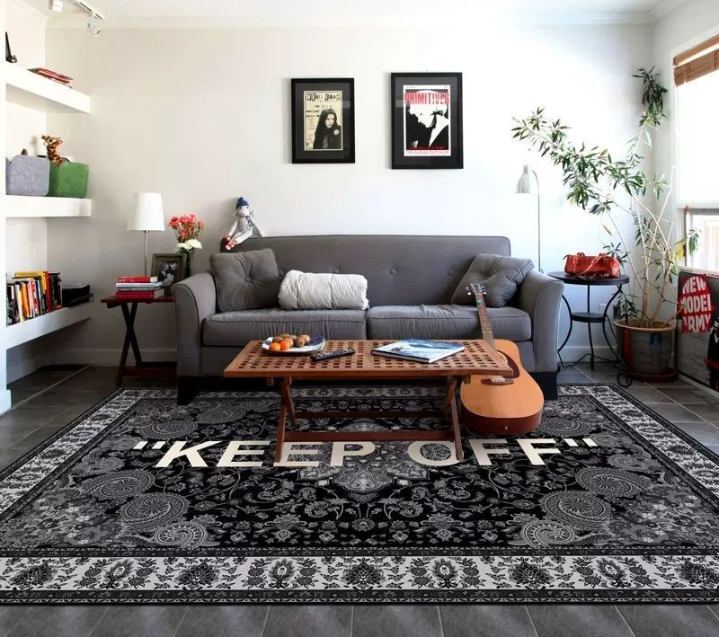 Paisley KEEP OFF Logo Rug ペイズリー柄 バンダナ柄 キープオフ ラグ