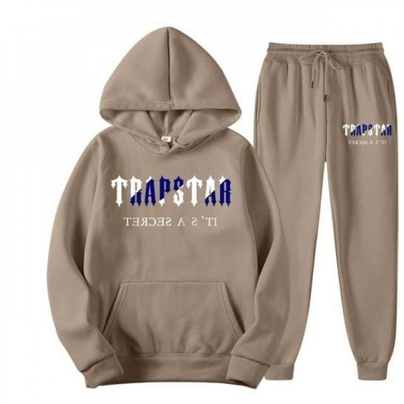 Unisex TRAPSTAR Letter Hoodie & Pants Sweatsuit Set ユニセックス