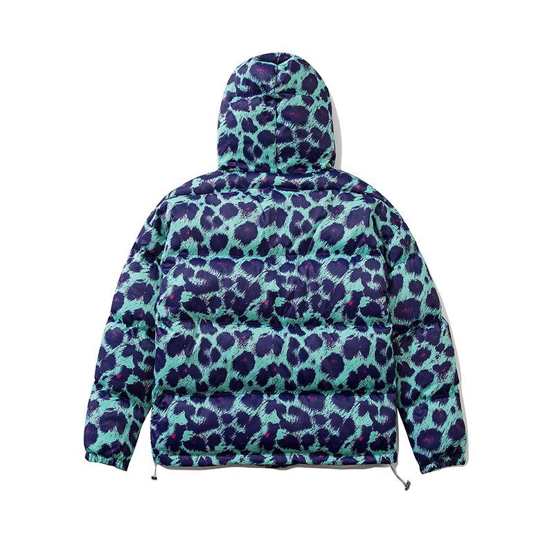 men and women leopard print bear jacket down jacket ユニセックス