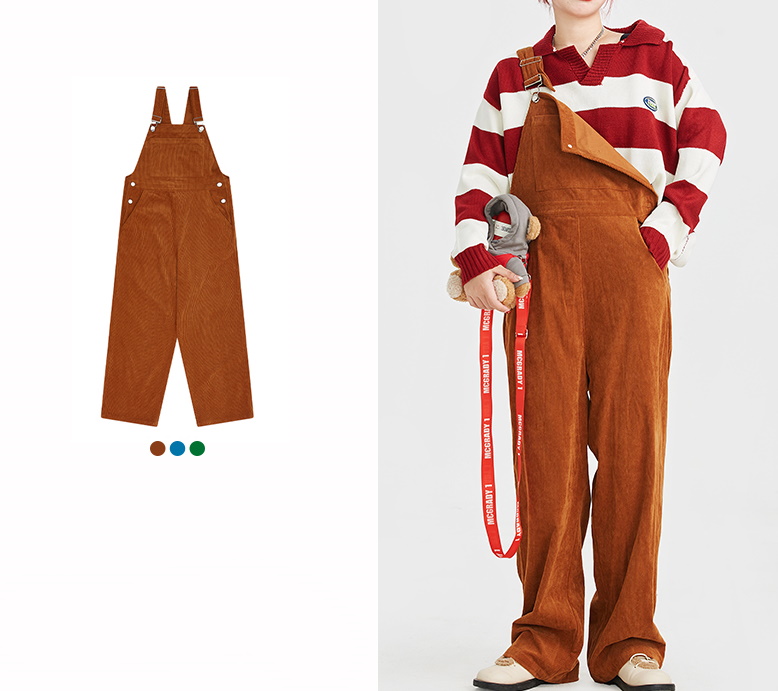 Unisex Corduroy overalls all-in-one 男女兼用ユニセックス