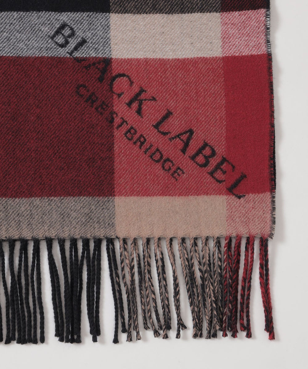 10th ANNIVERSARY】クレストブリッジチェックロゴジャカードカシミヤ