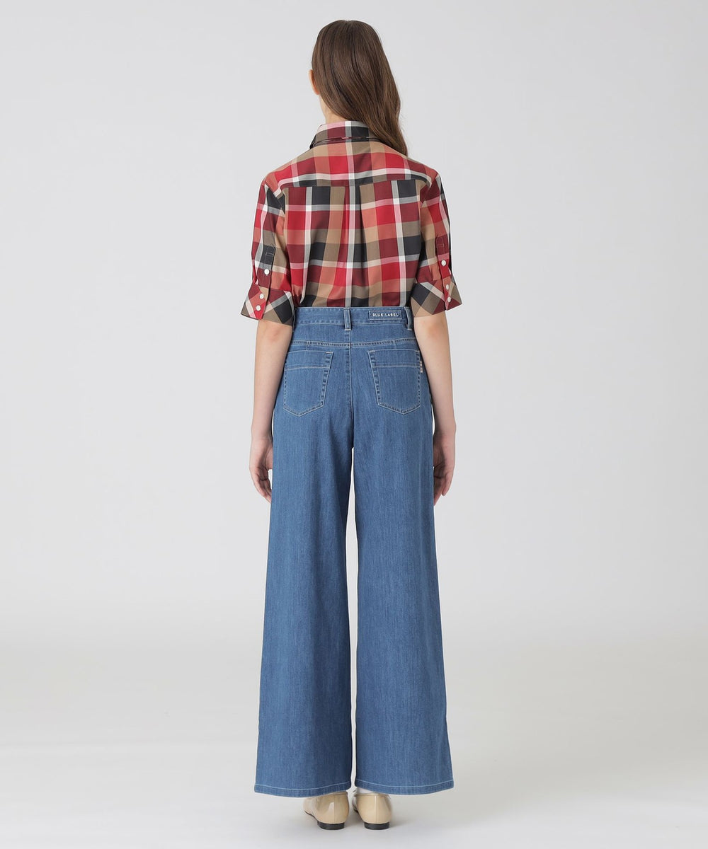 ライトデニムワイドパンツ（パンツ）｜BLUE LABEL CRESTBRIDGE(ブルー