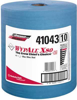 41043 SHOP-PRO 12X13.4 BLUE ROLL TOWEL 475-SHEETS 1/RL