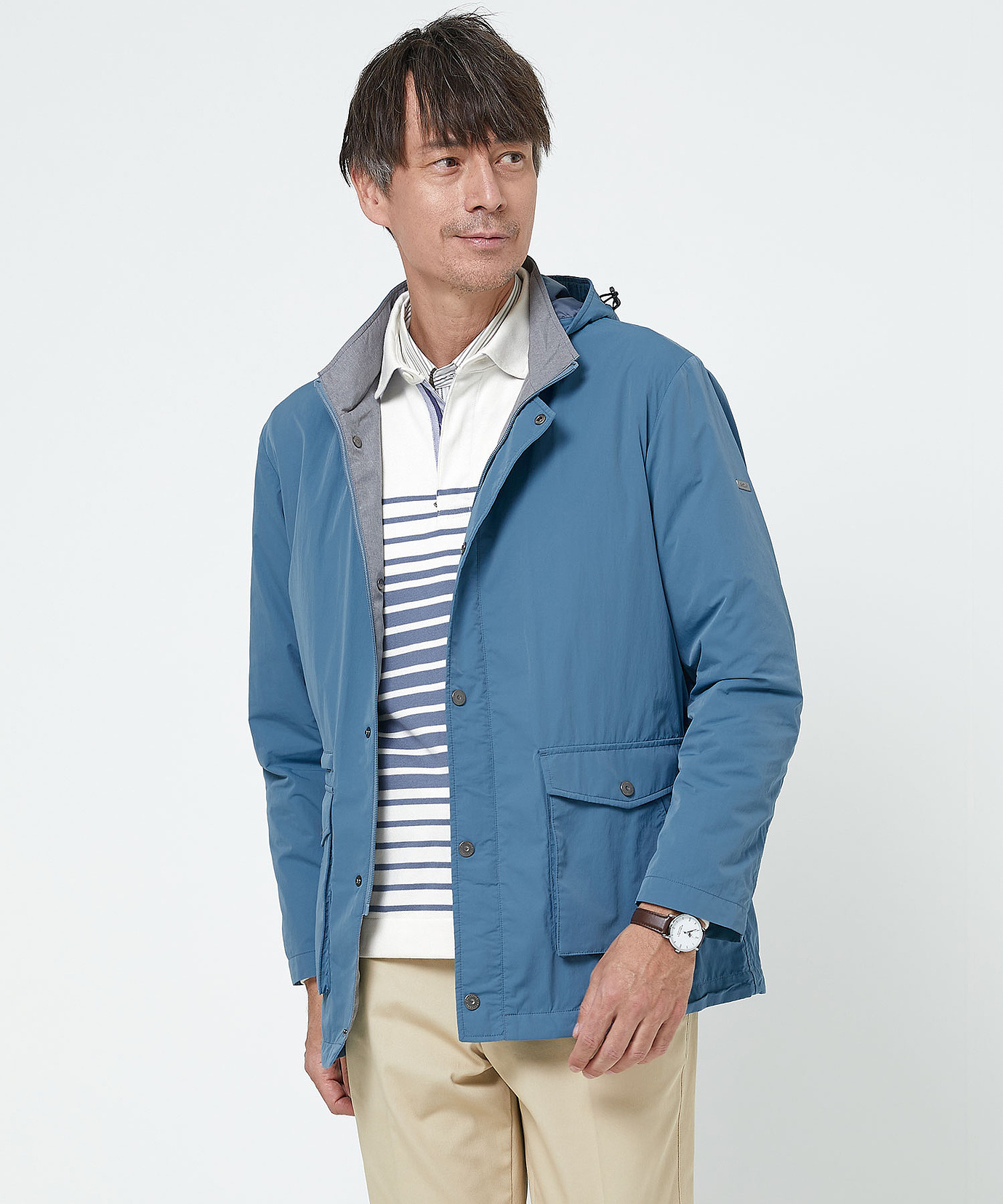 メンズ タフタ フード付き マウンテン ジャケット通販 [1604-51405