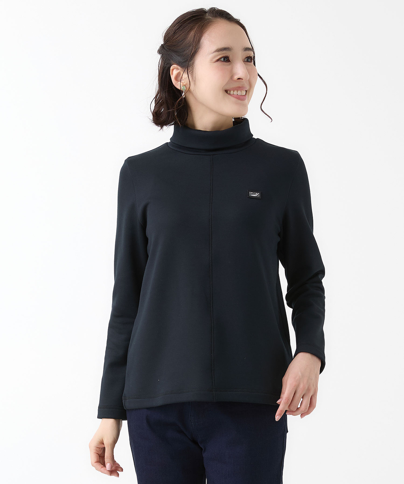 レディース 裏起毛 ハイネック カットソー通販 [2002-58202