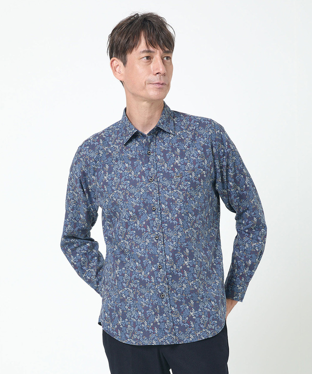 メンズ サーモ 花柄プリント シャツ通販 [1601-55116] - クロコダイル