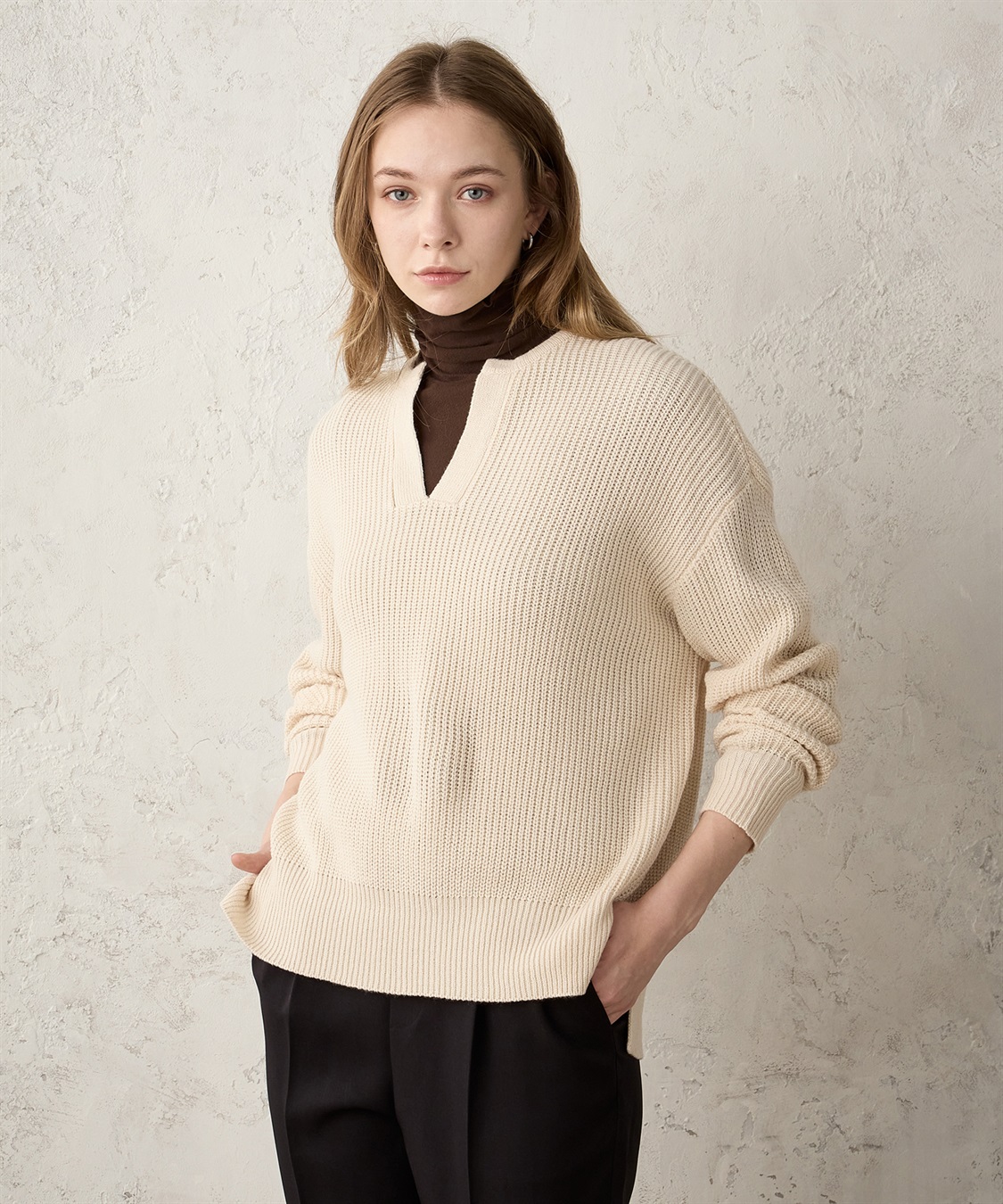 スキッパーニットプルオーバー LE SOUK HOLIDAY｜クロスプラス公式通販