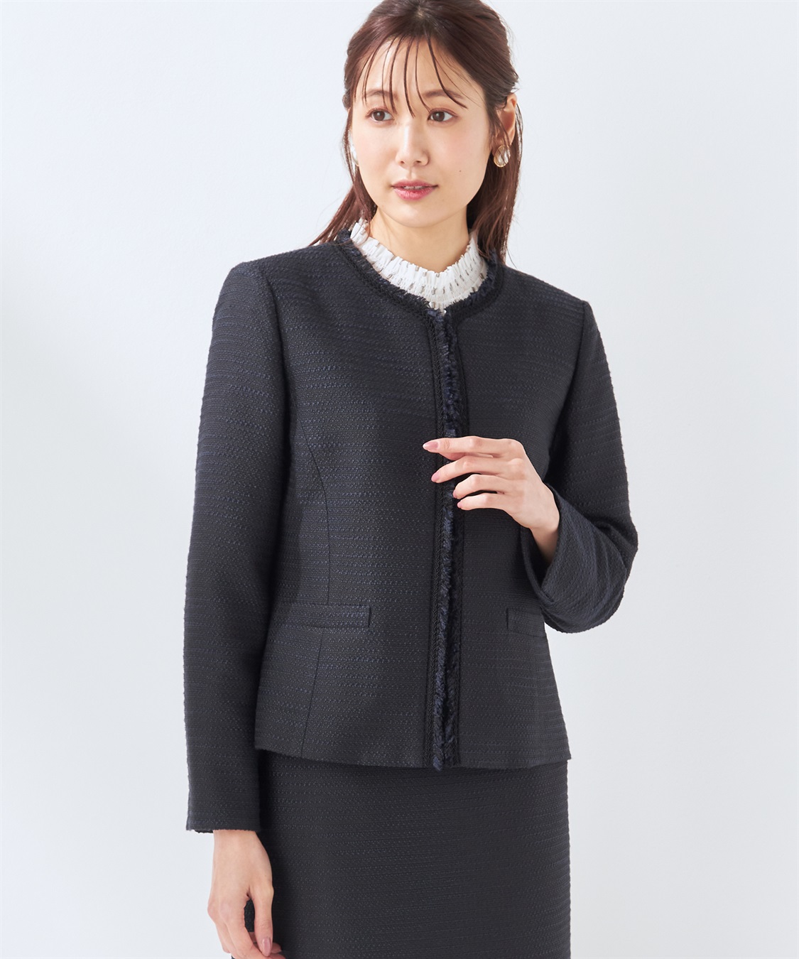 ツイードジャケット A/C DESIGN BY ALPHA CUBIC｜クロスプラス公式通販