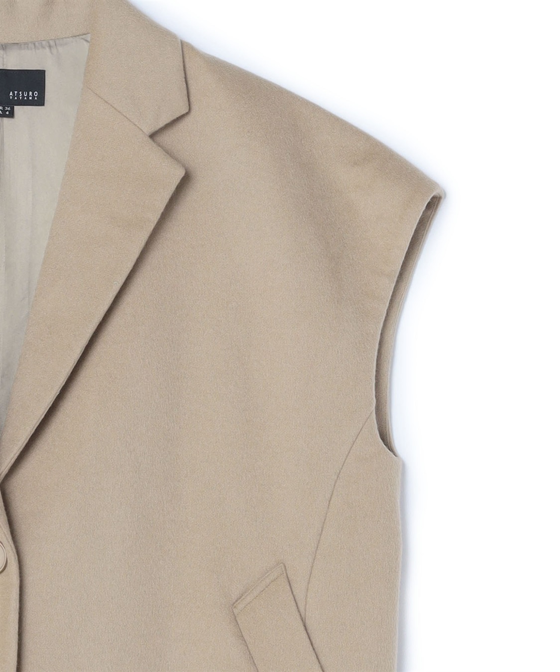 ウール混ロングベスト ATSURO TAYAMA｜クロスプラス公式通販サイト