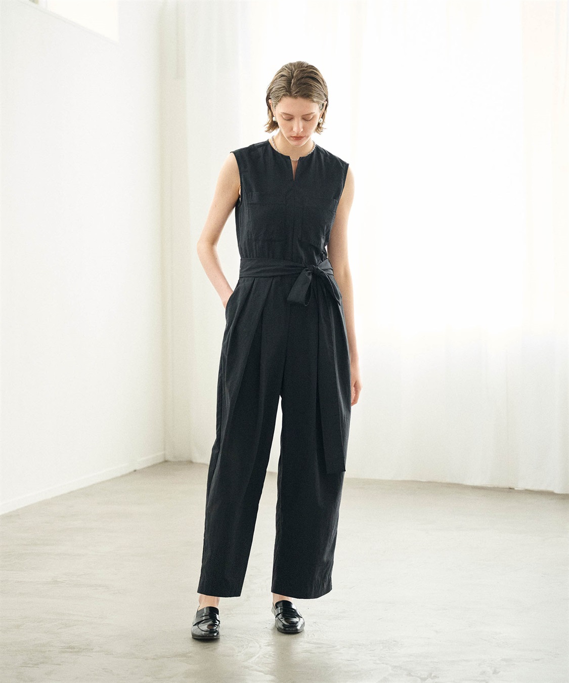 撥水キーネックオールインワン【NYLON WATER PROOF】 N.O.R.C｜クロス