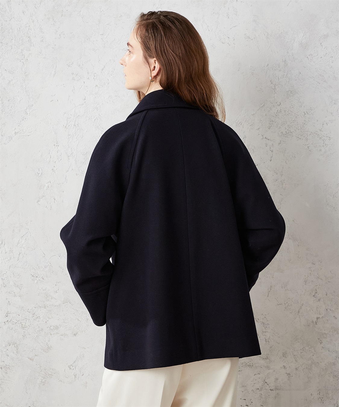 ステンカラー ショートコート LE SOUK HOLIDAY｜クロスプラス公式通販