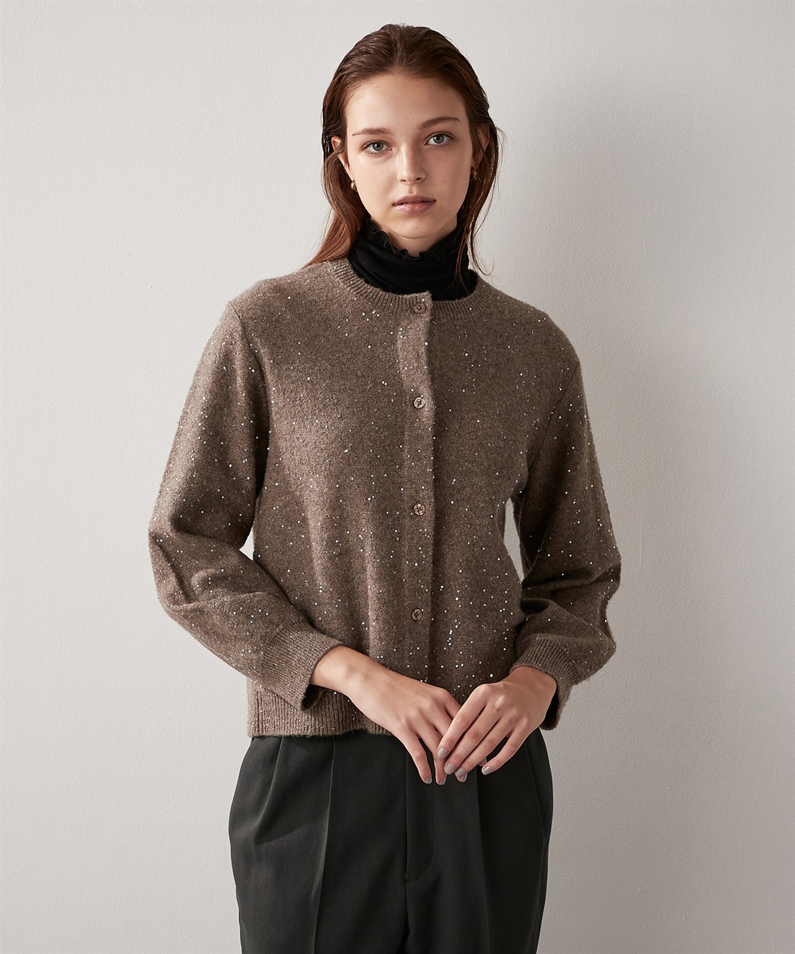 スパンコール ニットカーディガン LE SOUK HOLIDAY｜クロスプラス公式
