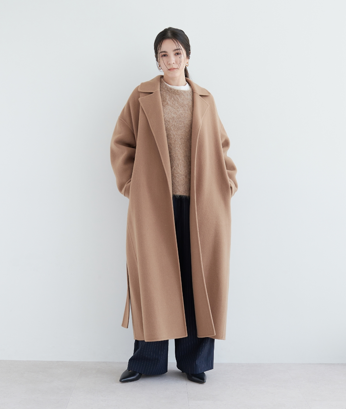 N.O.R.C FIT GUIDE 羽織るたび好きになる、ウールリバーコート