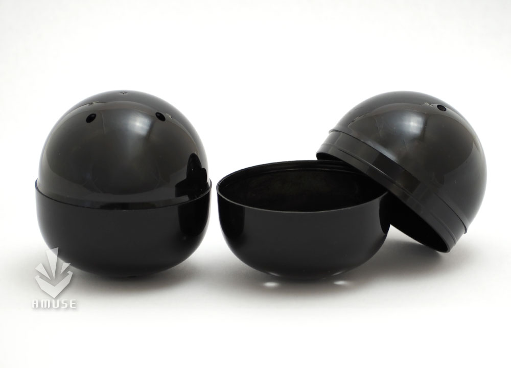 業務用梱包品】65mm空カプセル 黒(不透明) 約500個入り | ガチャガチャ
