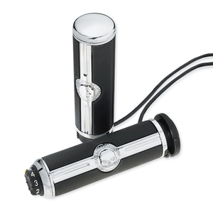 エアフロー ヒーテッドハンドグリップ グロスブラック - Harley