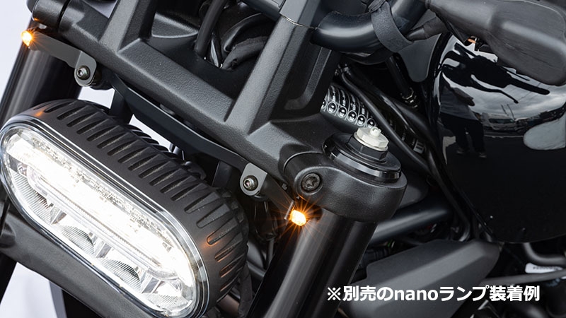 NANOランプ専用 フロントウインカーステー スポーツスターS用 - KIJIMA