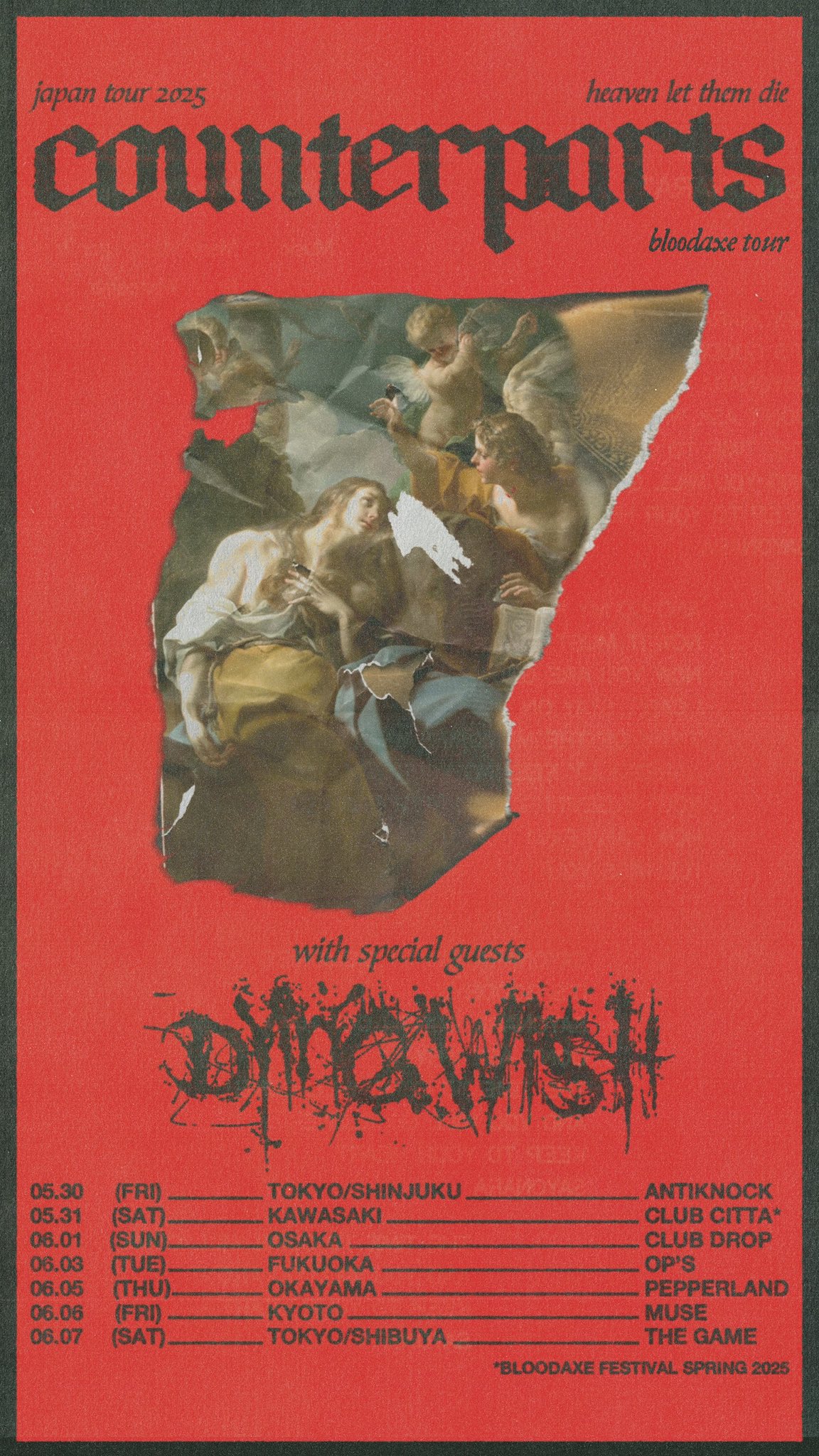 COUNTERPARTS / DYING WISH JAPAN TOUR 2025】 – SHINJUKU ANTIKNOCK