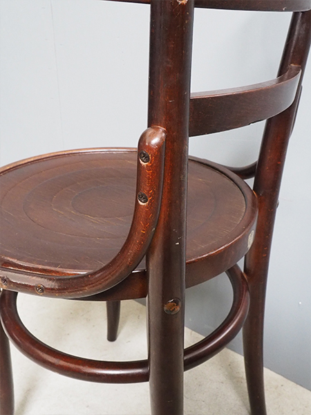 昭和レトロ 秋田木工 木製椅子 ベントウッドダイニングチェア 古家具 ビンテージ 秋田木工製<br>ベントウッドチェアー | アンティーク山本商店