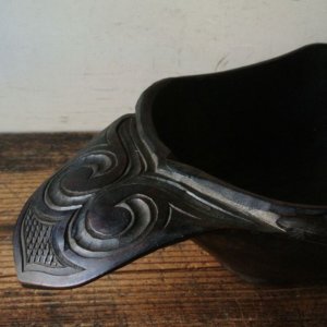 三好純男 作「ふくろう」木彫 - アンティーク雑貨・古道具の札幌