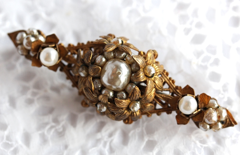 ミリアム・ハスケル バー型ブローチ - Antiques Violetta